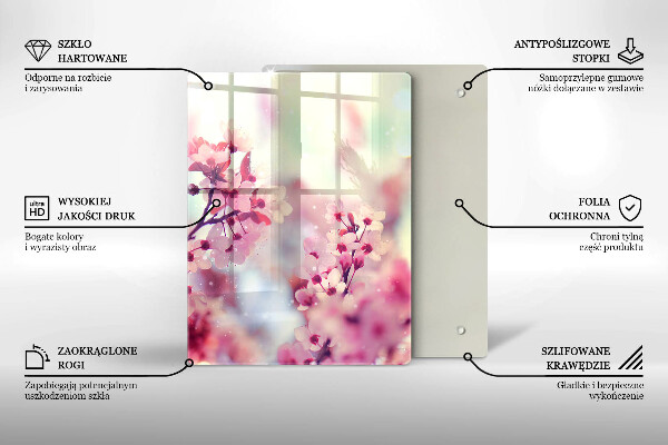 Tagliere in vetro Tavola in legno scuro