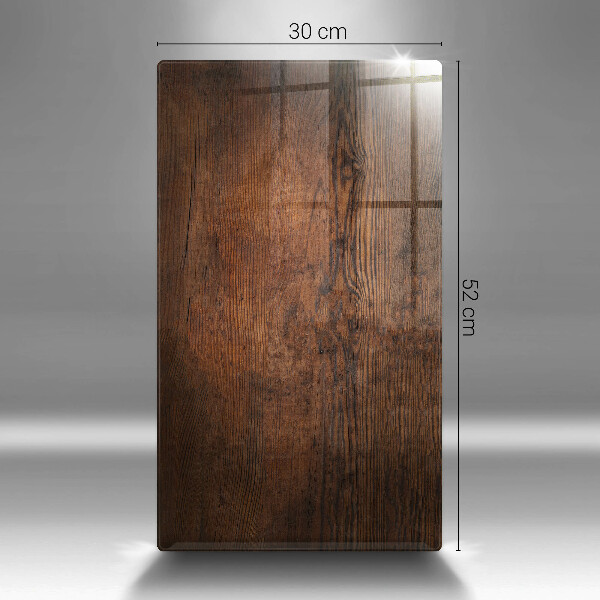 Tagliere in vetro Tavola in legno scuro