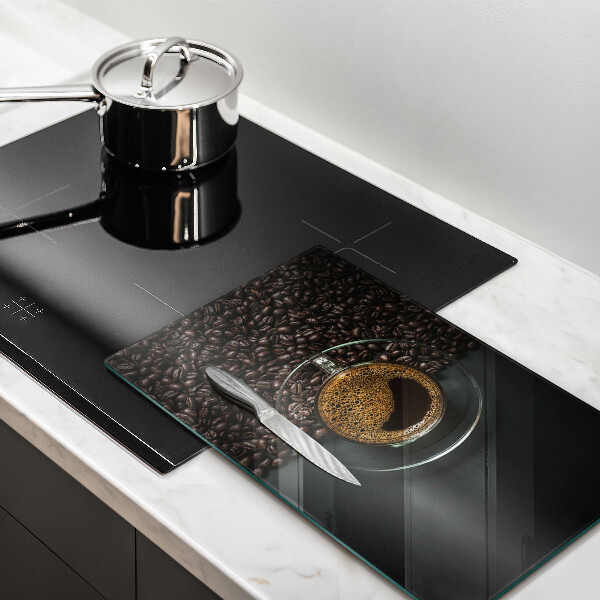 Tagliere in vetro Caffè e fagioli