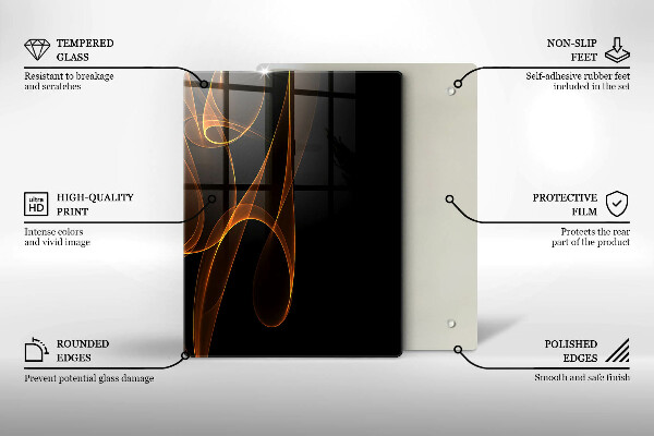 Tagliere in vetro Verdure verdi