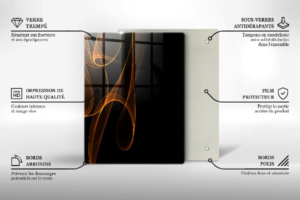Tagliere in vetro Verdure verdi