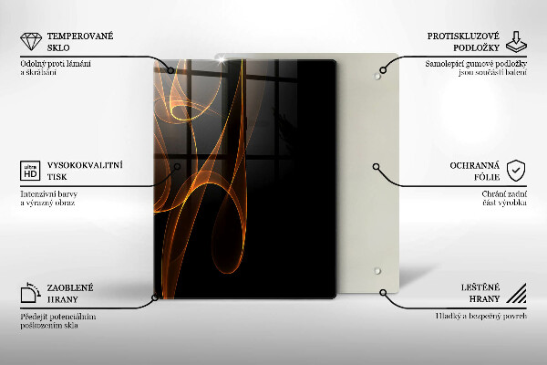 Tagliere in vetro Verdure verdi