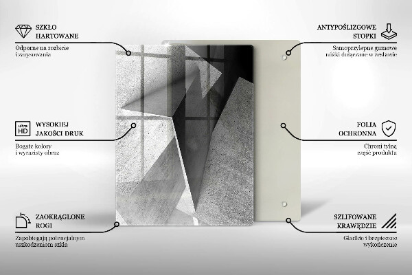 Tagliere in vetro Struttura del legno
