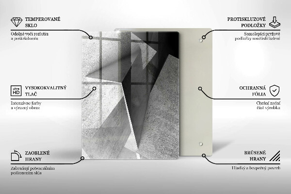 Tagliere in vetro Struttura del legno
