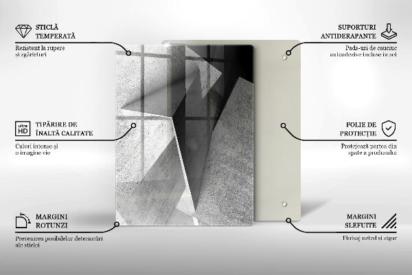 Tagliere in vetro Struttura del legno