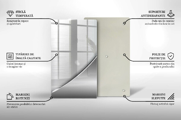 Tagliere in vetro Forme metalliche