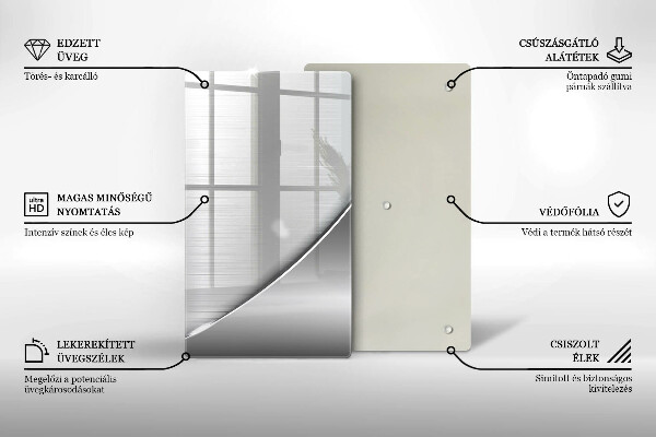 Tagliere in vetro Forme metalliche