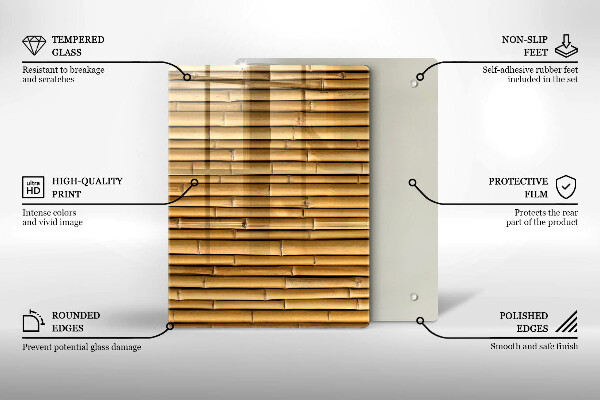 Tagliere in vetro Forme metalliche