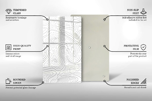 Tagliere in vetro Forme astratte