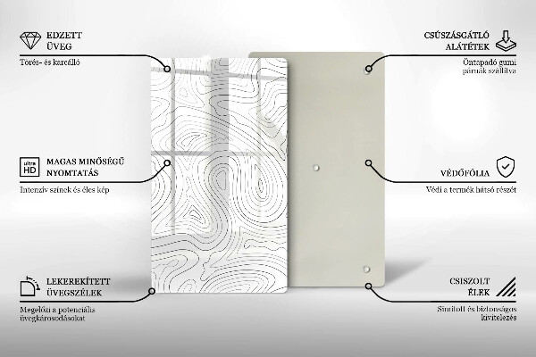 Tagliere in vetro Forme astratte