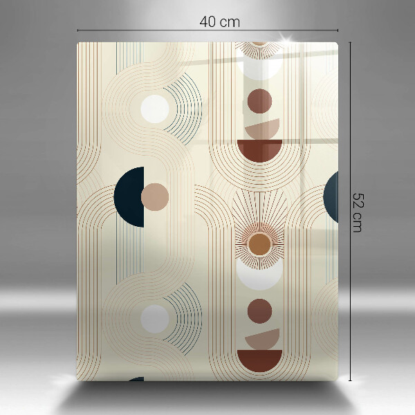 Tagliere in vetro Forme geometriche boho