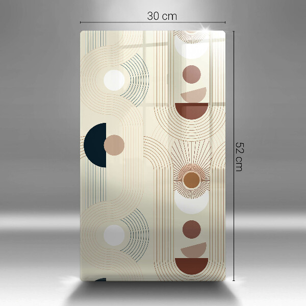 Tagliere in vetro Forme geometriche boho