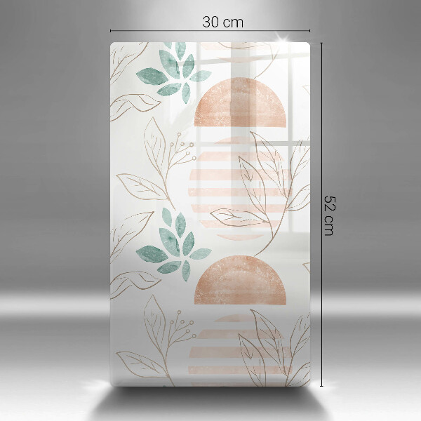 Tagliere in vetro Modello di foglie Boho