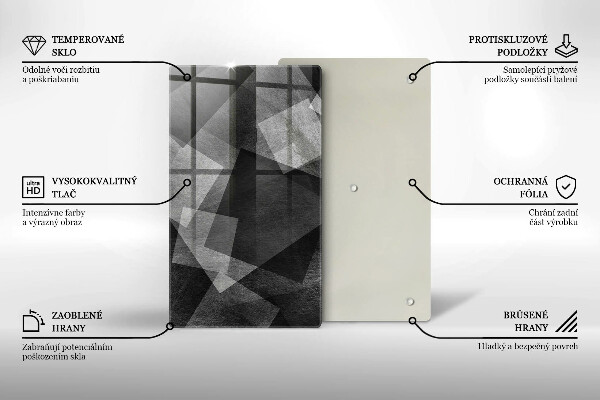 Tagliere in vetro Astrazione geometrica