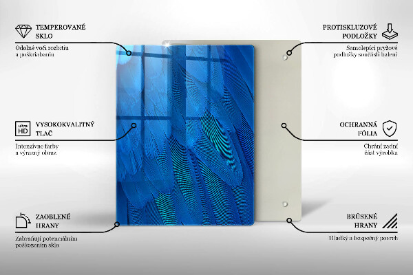 Tagliere in vetro Scaglie di acquerello