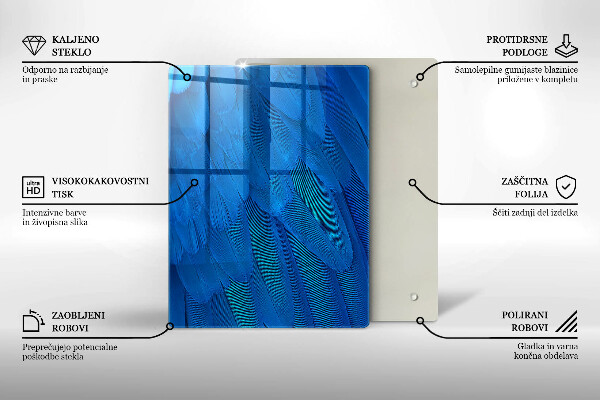 Tagliere in vetro Scaglie di acquerello