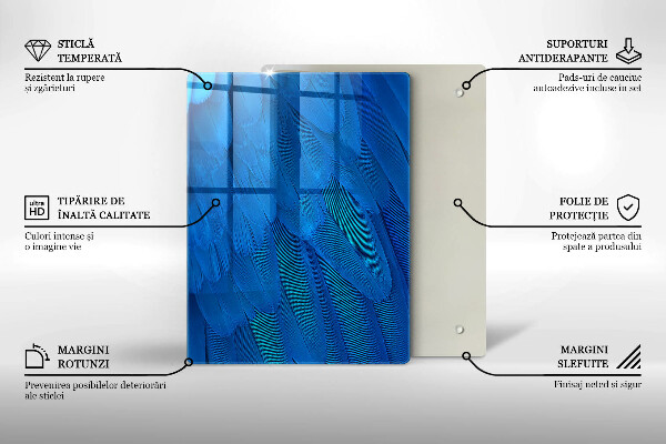 Tagliere in vetro Scaglie di acquerello