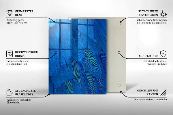 Tagliere in vetro Scaglie di acquerello