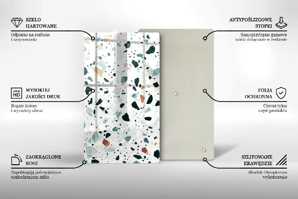 Tagliere in vetro Gres chiaro