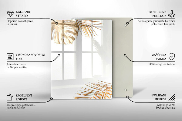 Tagliere in vetro Gres chiaro