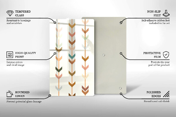 Tagliere in vetro Elementi geometrici