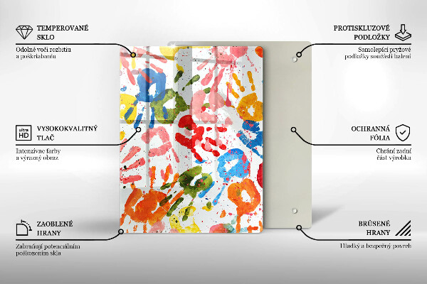 Tagliere in vetro Sfondo elegante e oro