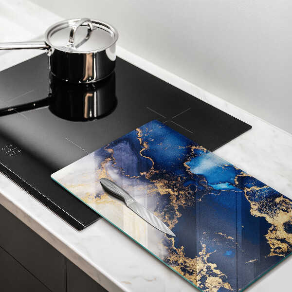 Tagliere in vetro Sfondo elegante e oro