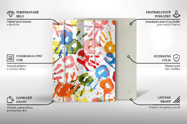 Tagliere in vetro Sfondo elegante e oro