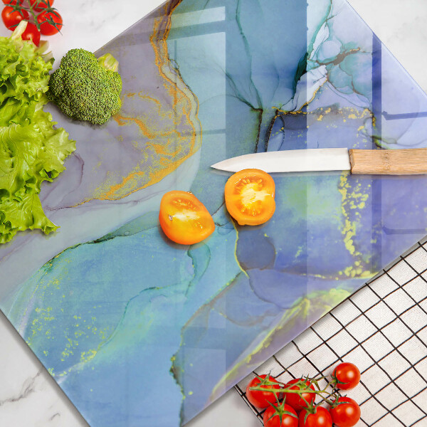 Tagliere in vetro Pietra d'oro incrinata