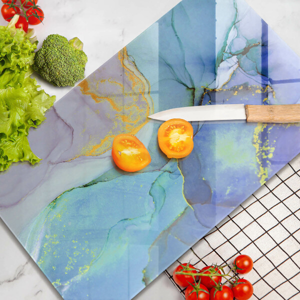 Tagliere in vetro Pietra d'oro incrinata