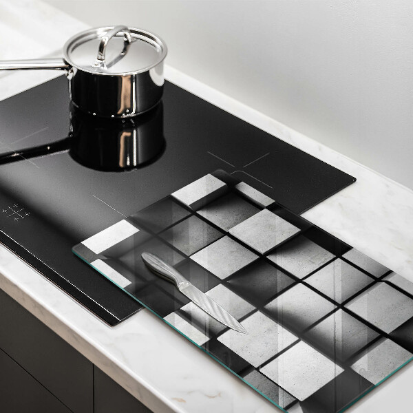 Tagliere in vetro Sfondo di geometria 3D