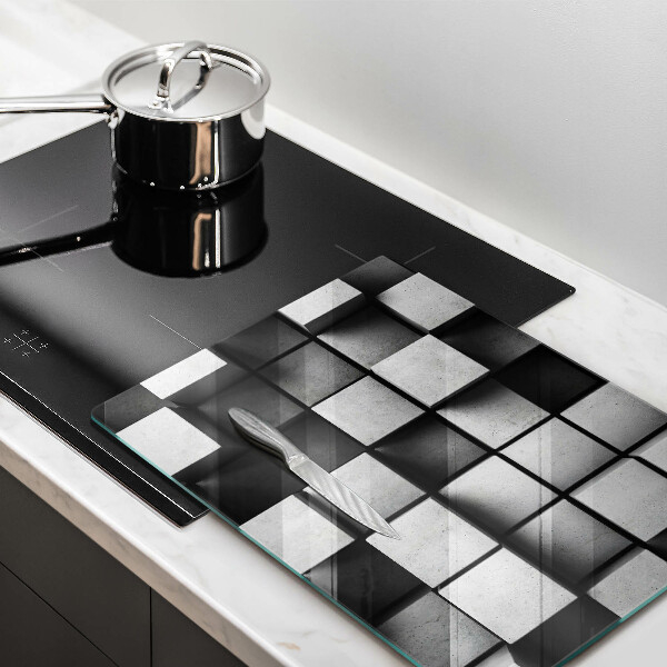 Tagliere in vetro Sfondo di geometria 3D