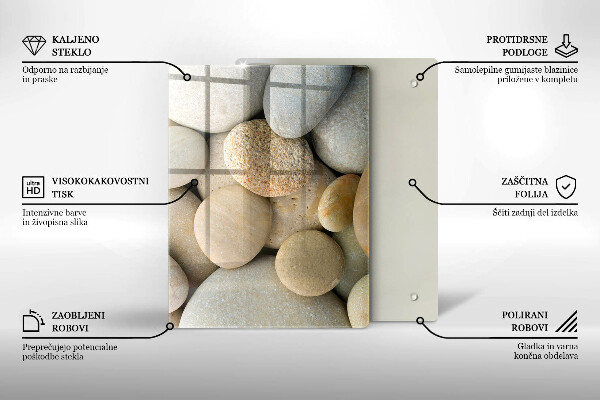 Tagliere in vetro Linee dorate astratte