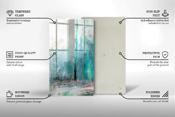 Tagliere in vetro Dipinga lo sfondo di astrazione