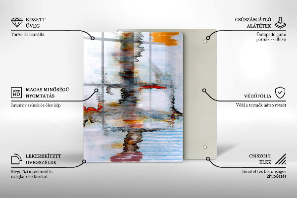 Tagliere in vetro Dipinga lo sfondo di astrazione