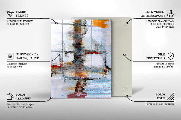 Tagliere in vetro Dipinga lo sfondo di astrazione