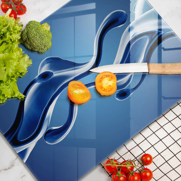Tagliere in vetro Astrazione fluida