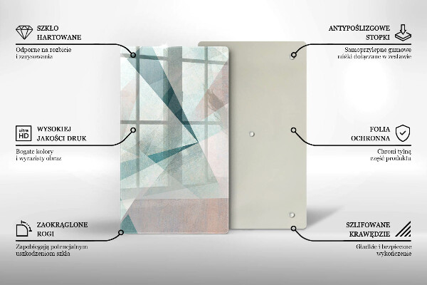 Tagliere in vetro Astrazione tagliente