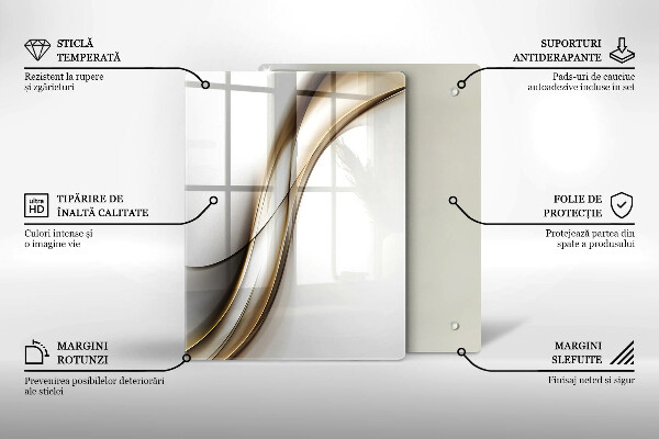 Tagliere in vetro Modello di frecce Boho