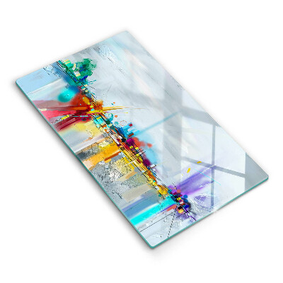 Tagliere in vetro Astrazione dipinta