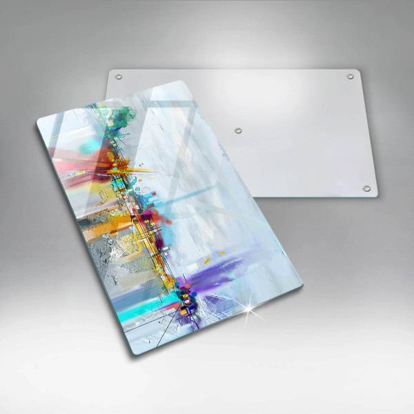 Tagliere in vetro Astrazione dipinta