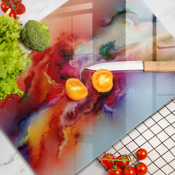 Tagliere in vetro Astrazione fumosa