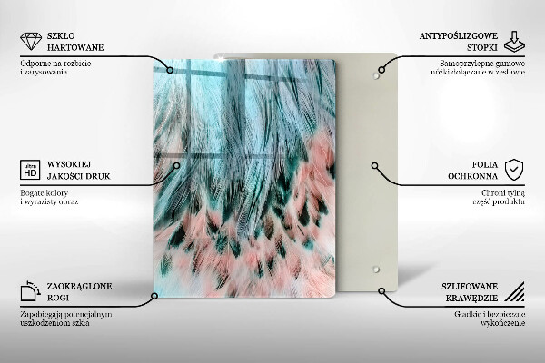 Tagliere in vetro Astrazione fumosa