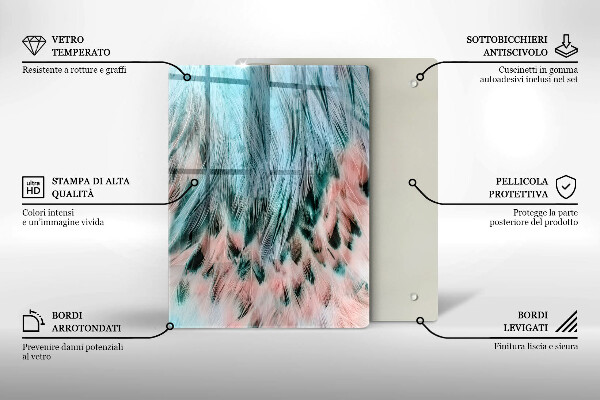 Tagliere in vetro Astrazione fumosa