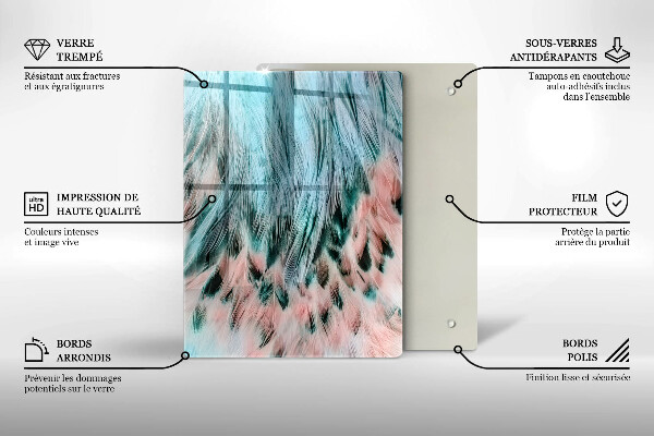 Tagliere in vetro Astrazione fumosa