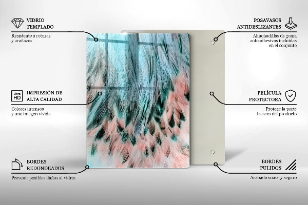Tagliere in vetro Astrazione fumosa