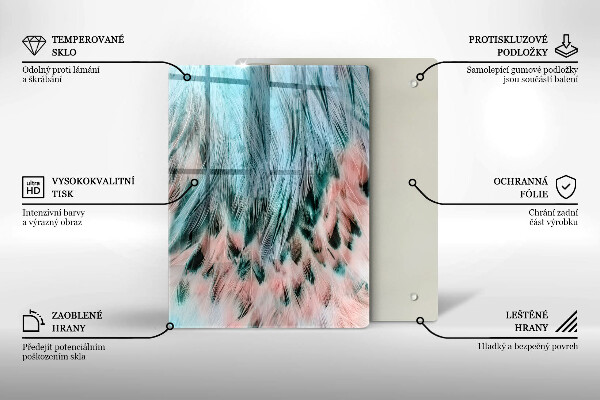 Tagliere in vetro Astrazione fumosa