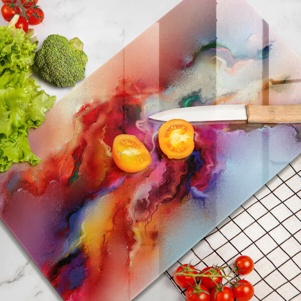 Tagliere in vetro Astrazione fumosa