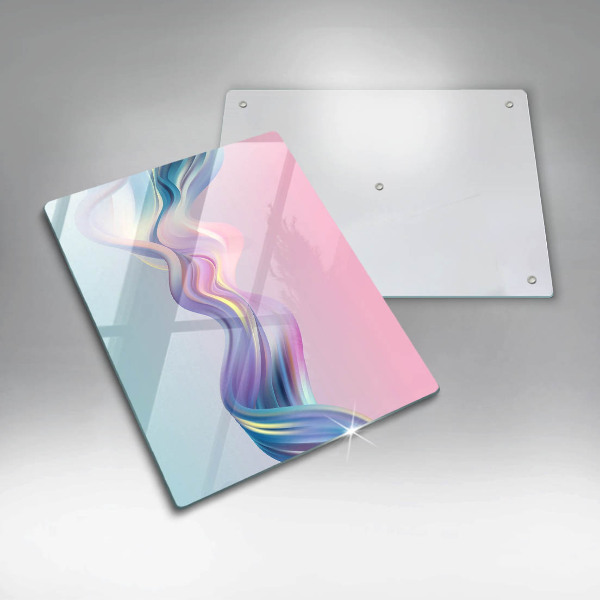 Tagliere in vetro Astrazione pastello