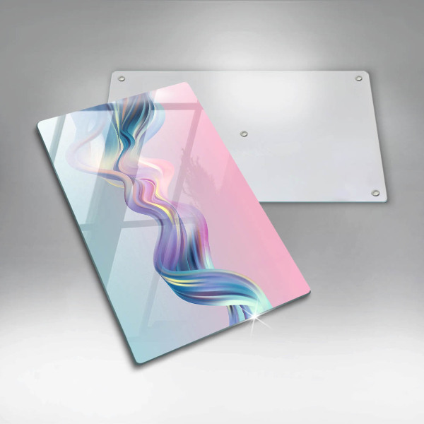 Tagliere in vetro Astrazione pastello